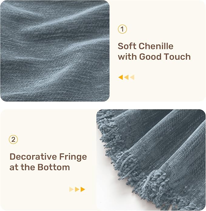 Sectional Couch Covers, 2 Pieces Washable L Shaped Couch Covers Sofa Blanket for Dogs Pet Friendly Sectional Sofa Slipcovers Furniture Covers,71"x 110"+ 71"x 118",(X-Large,Dusty Blue)