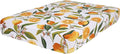 hyha Printed Couch Cushion Covers, Floral Sofa Covers Washable for 2 Cushion Couch, Stretch Pattern Outdoor Cushion Covers for Patio Furniture with Elastic Bottom(Medium, Lemon)