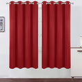 LEMOMO Red Blackout Curtains/52 x 72 Inch/Set of 2 Panels Room Darkening Curtains for Bedroom