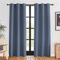 NICETOWN Blackout Curtains for Bedroom, Stone Blue, 42-inch Wide x 80-inch Long, 2PCs, Thermal Insulated Privacy Window Treatment Curtains & Drapes for Living Room, Nursery