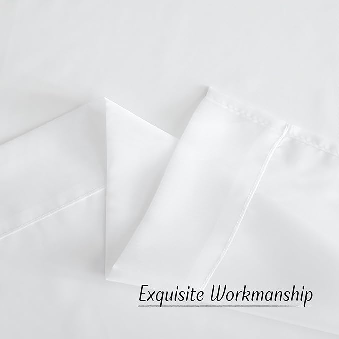 NICETOWN Grommet Top Sheer Curtains - White Sheer Home Decoration Window Coverings for Loft (54" Width x 45" Length, Set of 2)