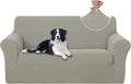 U-NICE HOME Oversized Stretch Loveseat Couch Cover Sofa Covers Washable Sofa Slipcover Furniture Protector for 2 Cushion Couch Sofa Pet Friendly, Taupe