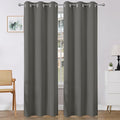 Joydeco Blackout Curtains 108 Inches Long 2 Panels Set, Thermal Insulated Long Curtains& Drapes 2 Burg, Room Darkening Drapes for Bedroom Living Room Window (Light Grey, W37 x L108 Inch)