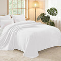 Twin Size Fleece Blanket for Bed – Pure White, 90x66 Inches