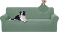 U-NICE HOME Stretch Couch Cover Sofa Cover Sofa Slipcover Furniture Protector for 3 Cushion Couch Sofa Pet Friendly(Sofa, Cyan)