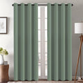 H.VERSAILTEX Blackout Curtain for Living Room Thermal Insulated Window Treatment Curtain Extra Long 96 inch Length Energy Saving Solid Grommet Top Blackout Drape, One Panel, Green Bay, 52" W x 96" L