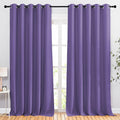 NICETOWN Lilac Purple Curtains 110 inches Long, Grommet Thermal Insulated Blackout Curtains Privacy Window Treatments Sound Reducing for Bedroom/Living Room, W66 x L110, 2 Panels