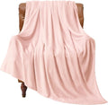BEDELITE Fleece Blanket Twin Size Pink Morn Throw Blankets for Couch & Bed, Luxury Plush Cozy Fuzzy Blanket 60x80 inches, Super Soft Warm Lightweight Throw Blanket for Travel Camping