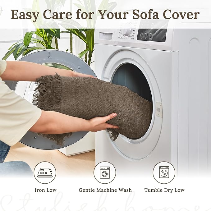 HOMERILLA Sectional Couch Covers for Sectional Sofa L Shaped Sofa Cover Blanket 2 Pieces L Shape Furniture Protector for Pets Dogs(Taupe, XX-Large)