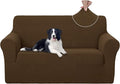 U-NICE HOME Loveseat Cover Stretch Couch Cover Sofa Cover Sofa Slipcover Furniture Protector for 2 Cushion Couch Sofa Pet Friendly(Loveseat, Brown)