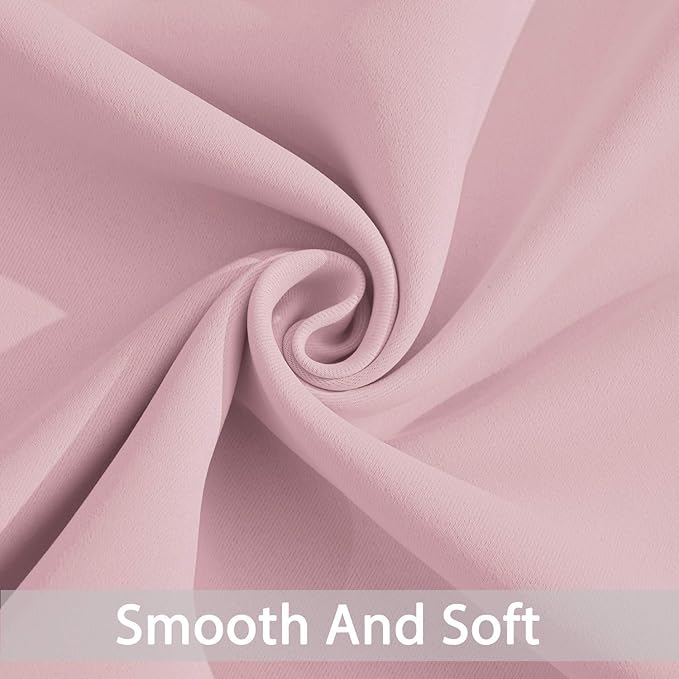 Yakamok Extra Wide Blackout Curtain for Sliding Glass Door, Grommet Thermal Insulated Room Divider Curtain 100W x 84L inch, Room Darkening Patio Curtain,8.3ft Wide x 7ft Tall, 1 Panel,Pink