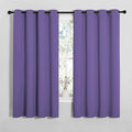 NICETOWN Bedroom Curtain Panels Blackout Draperies, Thermal Insulated Solid Grommet Blackout Curtains/Drapes (Lilac Purple, 1 Pair, 55 by 68-inch)