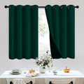 SimpleHome 100% Blackout Curtains for Bedroom,Thermal Insulated Dark Green Grommet Window Drapes Room Darkening Curtains for Living Room with Black Back,52 x 36 Inch,2 Panels