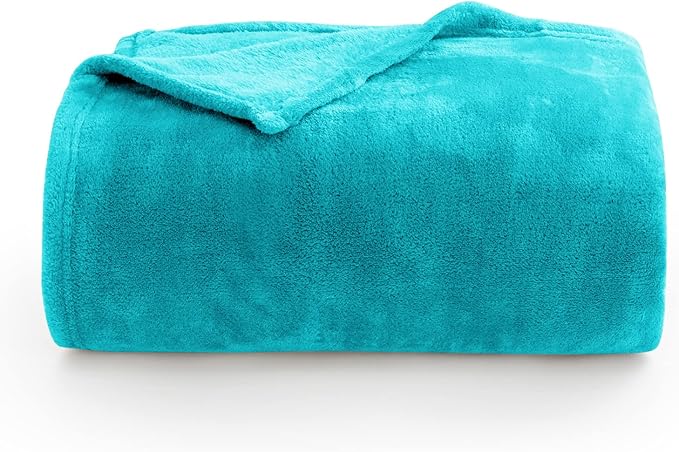 BEDELITE Fleece Blanket King Size Blankets for Bed, Luxury Plush Cozy Fuzzy Blanket 108x90 inches, Super Soft Warm Lightweight Throw Blanket All Seasons Suitable, Teal