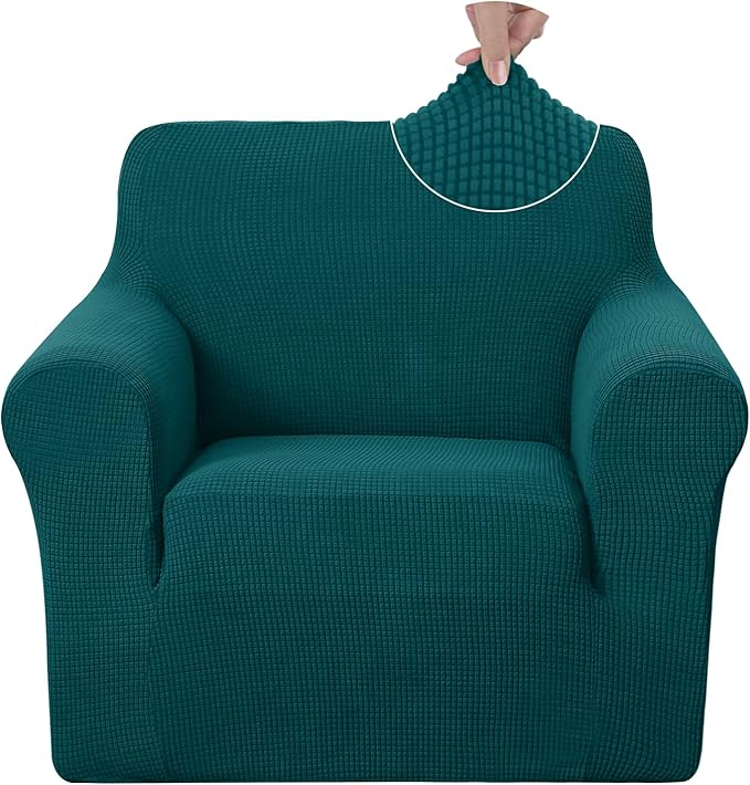 U-NICE HOME Recliner Chair Covers Stretch Couch Cover Sofa Cover Sofa Slipcover Furniture Protector for Chair Cover Pet Friendly(Armchair, Blue)