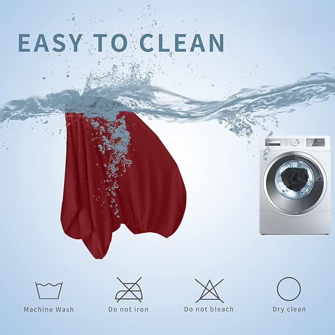 Couch Cover 8-Piece Elastic Velvet Couch Cushion Covers & Chaise Slipcovers for L-Shaped Sofas, Sofa Seat Covers Washable, Soft Cover for Couches (7 Seater + Chaise, Christmas Red)