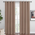 NICETOWN Blackout Draperies Curtains Panels - Window Treatment Thermal Insulated Solid Grommet Blackout Curtains/Panels/Drapes for Bedroom (Set of 2 Panels, 55 by 86 Inch, Cappuccino)