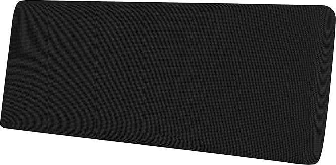Easy-Going Stretch Cushion Cover Sofa Cushion Furniture Protector Sofa Seat Sofa slipcover Sofa Cover Soft Flexibility with Elastic Bottom(Oversized Sofa Cushion, Black)