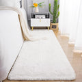 Chicrug Soft Runner Rug for Bedroom Living Room Plush Fluffy Rug 2x10 Feet, Shag Furry Runner Carpet Non Shedding for Nursery Children Kids Girls Room Home Decorative, Cream