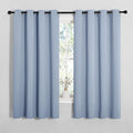 NICETOWN Vintage Blue Blackout Curtains 68 inches Length for Living Room, 2 Panels, 55" Wide, Thermal Insulated Decoration Drapes for Bedroom Window