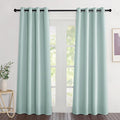 NICETOWN Aqua Blue Curtains 84 inch Length 2 Panels, Grommet Thermal Insulated Window Treatments Light & Sound Reducing Drapes for Living Room/Bedroom, W46 x L84