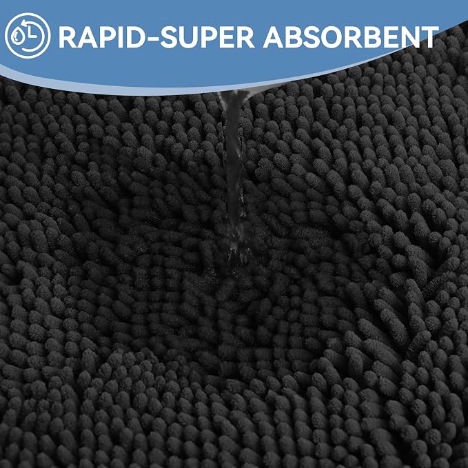 Bcoimo 48"×24" Absorbent Bath Mat, Non-Slip - Image 5