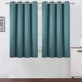 LEMOMO Blackout Curtains 52 x 45 inch/Sea Teal Curtains Set of 2 Panels/Thermal Insulated Room Darkening Bedroom Curtains