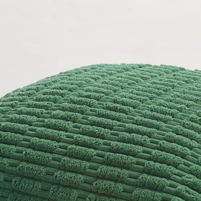 Fancy Homi Set of 4 Green Lumbar Rectangle Decorative Throw Pillow Covers 16x24 Inch for Couch Bed Chair, Aesthetic Boho Room Decor, Soft Fuzzy Thick Corduroy Textured Cushion Case 40x60cm