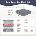 Couch Cushion Covers for Sofa Couch Covers – Texture-Gray Blue