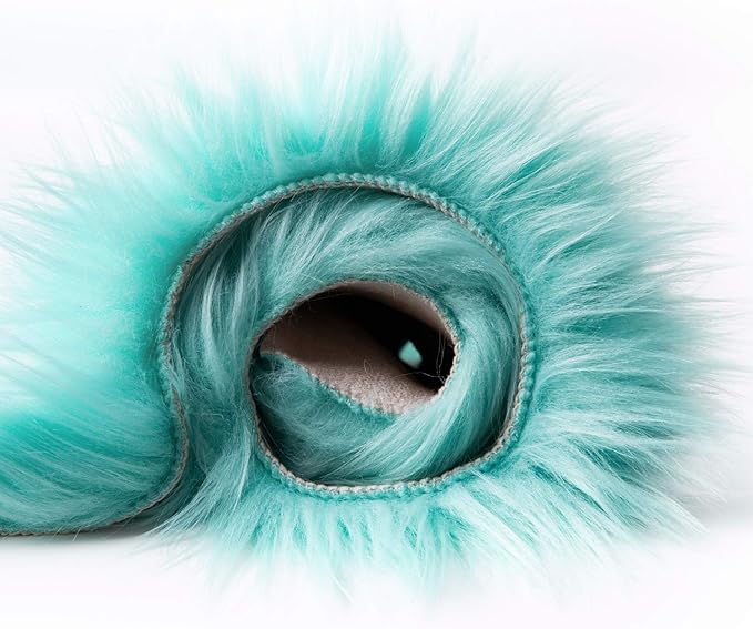 Ashler faux fur rug, Fluffy Shaggy Area Rug Ultra Soft 2 x 2.9 Feet Rectangle Fur Rug Turquoise Fuzzy Rug Machine Washable Shag Rug, Nursery Decor Throw Rugs for Bedroom, kids room, Living Room