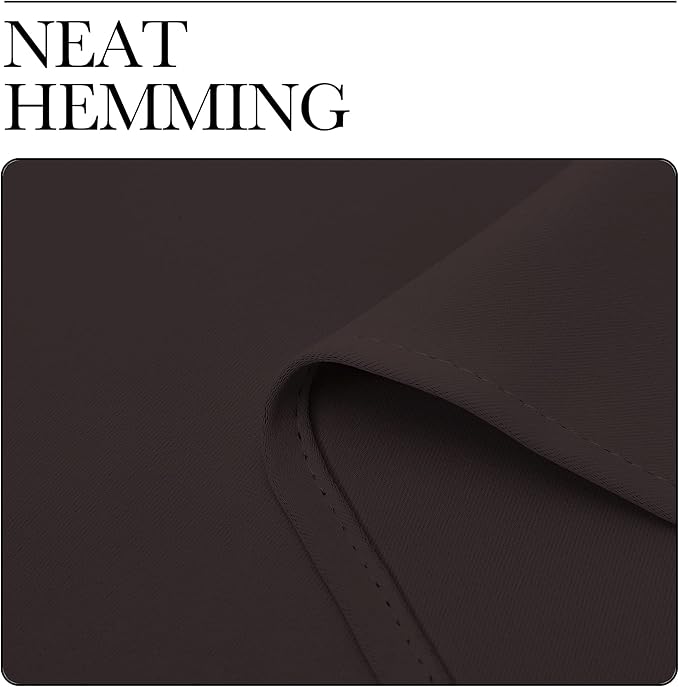 NICETOWN Energy Smart Thermal Insulated Solid Grommet Blackout Curtains/Drapes for Living Room (2 Panels, 42 inches x 84 inches, Toffee Brown)