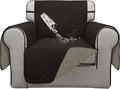 ISSUNTEX Double Protection 100% Waterproof Chair Sofa Covers for Living Room, Couch Covers for Chair Sofa, Reversible Furniture Protector Sofa Cover for Dogs, Pets, Kids (Chair, Chocolate/Beige)