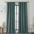 Simplebrand Ava Dark Green Blackout Curtains for Bedroom 96 Inches Long 2 Panels, Solid Thermal Insulated, Energy Saving Nursery Window Treatment Curtains Blackout Drapes, W40 x L96 Inch, Dark Green