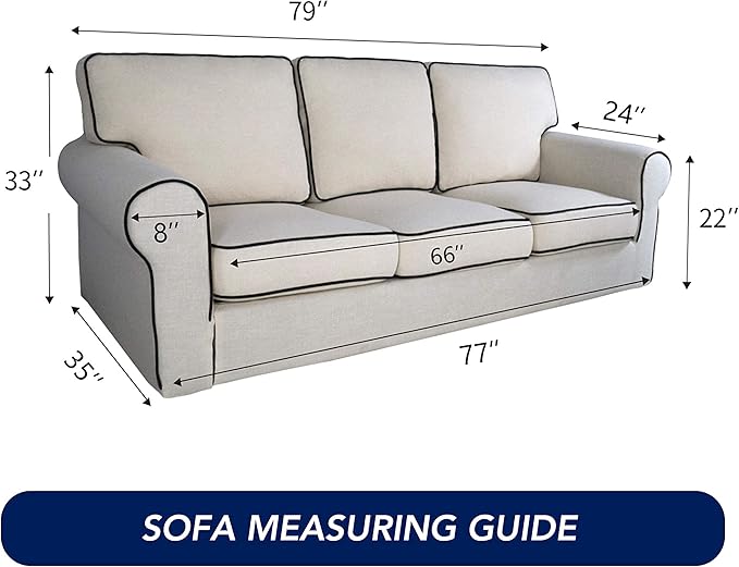 PureFit Reversible Quilted Sofa Cover, Water Resistant Slipcover Furniture Protector, Washable Couch Cover with Non Slip and Elastic Straps for Kids, Dogs, Pets (Sofa, Dark Gray/Beige)