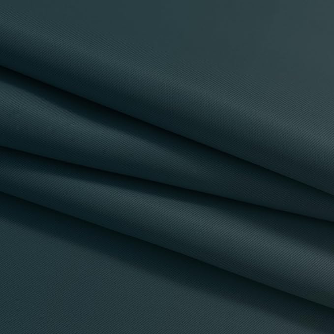Yakamok Greyish White and Stone Blue Ombre Curtains,Light Blocking Curtains,Room Darkening Grommet Window Drapes for Bedroom(Stone Blue,52x84 Inch,2 Panels)