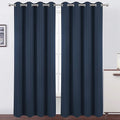 LEMOMO Navy Blue Blackout Curtains 52 x 84 inch/Set of 2 Curtain Panels Room Darkening Bedroom Curtains