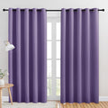 NICETOWN Blackout Draperies Curtains for Kids Room, Lilac Purple, Set of 2, 70 by 84 inches, Window Treatment Thermal Insulated Solid Grommet Blackout Drape Panels for Bedroom