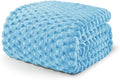 Exclusivo Mezcla Fleece Twin Blanket for Bed, Extra Large Fuzzy Blue Bed Blankets, Soft Cozy Plush Sofa Throws for All Seasons, 60x80 Inches