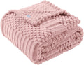 50x70 Inch Pink Throw Blanket - Soft & Fluffy Fleece, Cute & Aesthetic, Perfect for Sofa, Couch, Chair, Bed, Living Room & Bedroom, All-Season Use, Plush & Cozy Decorative Blanket