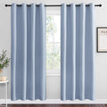 NICETOWN Vintage Blue Blackout Curtains 78 inches Length for Living Room, 2 Panels, 55" Wide, Thermal Insulated Decoration Drapes for Bedroom Window