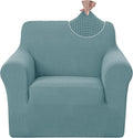 U-NICE HOME Recliner Chair Covers Stretch Couch Cover Sofa Cover Sofa Slipcover Furniture Protector for Chair Cover Pet Friendly(Armchair, Light Blue)