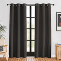 NICETOWN Blackout Window Curtains 80 inch Long, 2 Panels, 34 inch, Toffee Brown, Grommet Top Room Darkening Thermal Insulated Solid Vertical Drapes for Bedroom/Kid Room