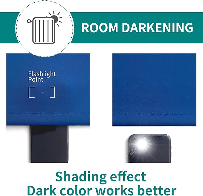 BGment Blackout Curtains for Bedroom - Grommet Thermal Insulated Room Darkening Curtains for Living Room, 55 x 96 Inch, 2 Panels, Royal Blue