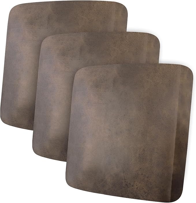 Leather Look Couch Cushion Covers Sofa Seat Slipcovers Sets Couches Furniture Protector for Sectional Armchair Loveseat Pets Kids Stretch Spandex Fabric (3 Cushion XL Sofa, Light Brown)