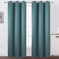 LEMOMO Sea Teal Thermal Blackout Curtains/38 x 84 Inch/Set of 2 Panels Room Darkening Curtains for Bedroom