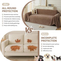 Couch Cover for Dogs – 71x118, Coffee, Boho Sofa Covers for 3 Cushion