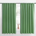 NICETOWN Blackout Curtains for Bedroom, Blackout Curtain Panels, Froest Green, 1 Pair, 70 by 63-inch, Window Treatment Energy Saving Thermal Insulated Solid Rod Pocket Blackout Drapes/Draperies