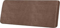 Leather Look Couch Cushion Covers Sofa Seat Slipcovers Sets Couches Furniture Protector for Sectional Armchair Loveseat Pets Kids Stretch Spandex Fabric (1 Cushion Sofa, Brown)