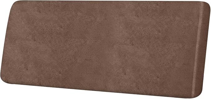 Leather Look Couch Cushion Covers Sofa Seat Slipcovers Sets Couches Furniture Protector for Sectional Armchair Loveseat Pets Kids Stretch Spandex Fabric (1 Cushion Sofa, Brown)