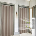 RYB HOME Blackout Curtains for Bedroom 84 inches Long 2 Panels Set, Privacy Thermal Insultaed Sunlignt Heat Blocking Drapes for Nursery Rental Room, Width 42 by Length 84, Sand
